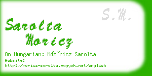 sarolta moricz business card